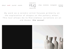 Tablet Screenshot of katharina.klug-art.com